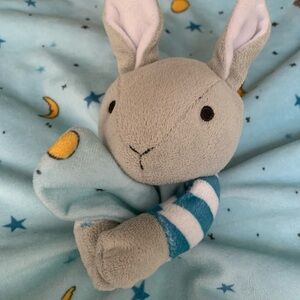 Goodnight Moon Plush Bunny Lovey Security Blanket 16” Satin Edge 2011
